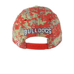 NCAA (The Game) - GU Bulldogs Red Camo Snapback Hat 1990s OSFA Vintage Retro Football College