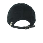 Ralph Lauren (Polo) - Black Embroidered Strapback Hat 1990s OSFA Vintage Retro