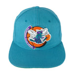 NBA (The Game) - Charlotte Hornets Embroidered Snapback Hat 1990s OSFA Vintage Retro Basketball