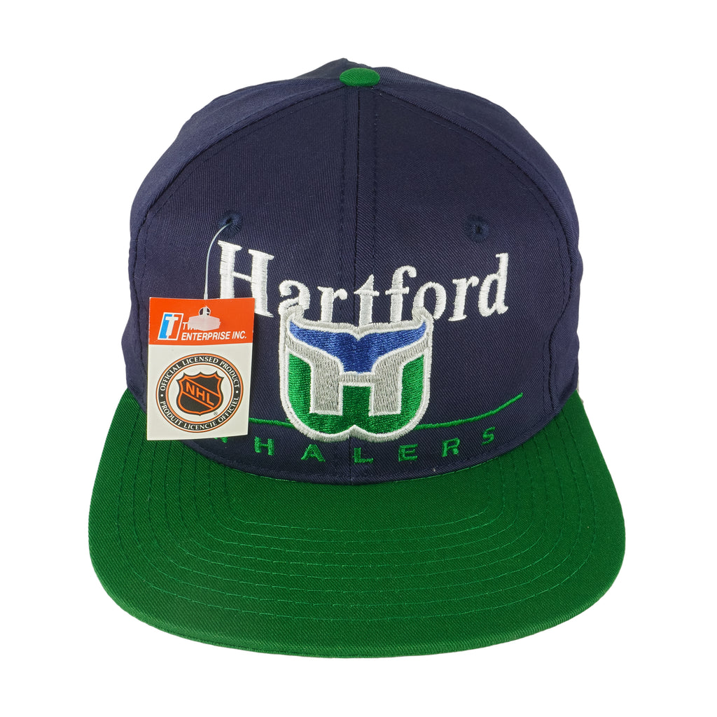 NHL (Twins) - Watford Whalers Deadstock Snapback Hat 1990s OSFA Vintage Retro Hockey