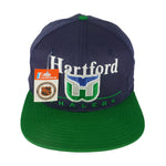 NHL (Twins) - Watford Whalers Deadstock Snapback Hat 1990s OSFA Vintage Retro Hockey