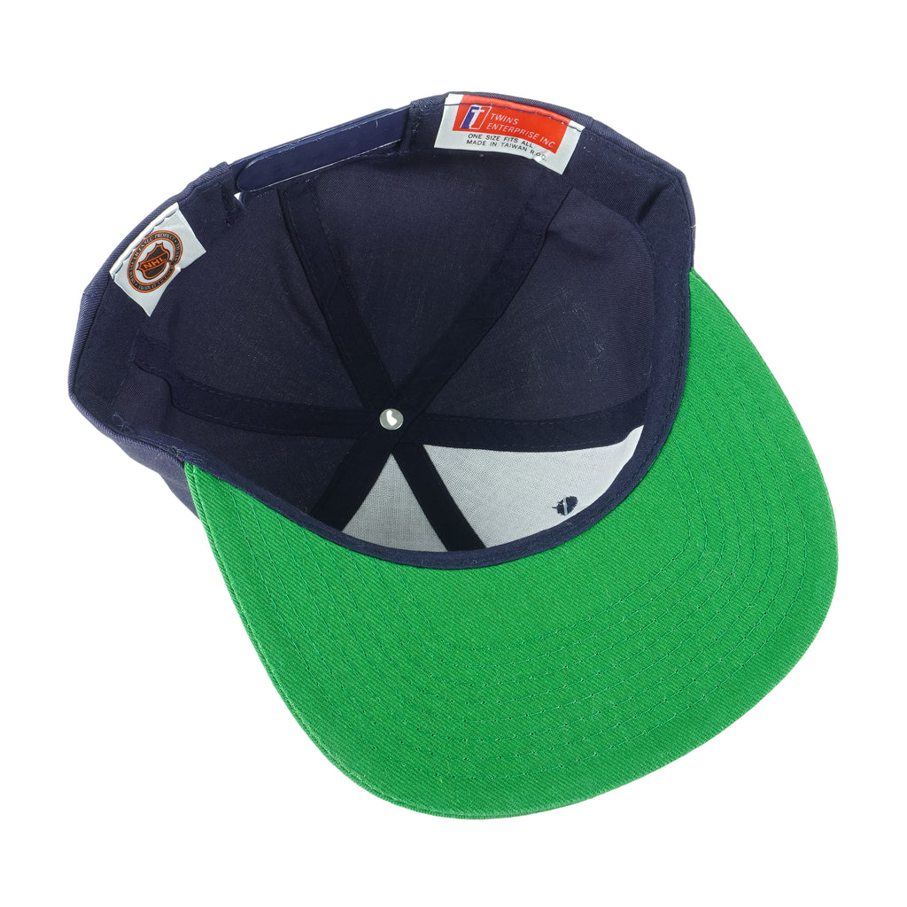 NHL (Twins) - Watford Whalers Deadstock Snapback Hat 1990s OSFA Vintage Retro Hockey