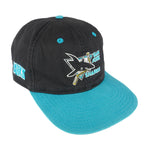 NHL (Twins) - San Jose Sharks Embroidered Snapback Hat 1990s OSFA
