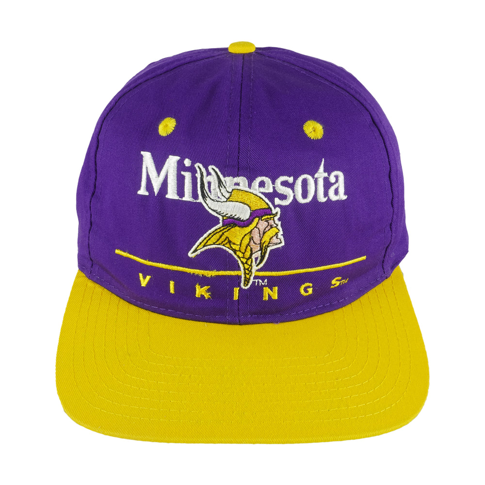 NFL (EAsports) - Minnesota Vikings Snapback Hat 1990s OSFA Vintage Retro Football