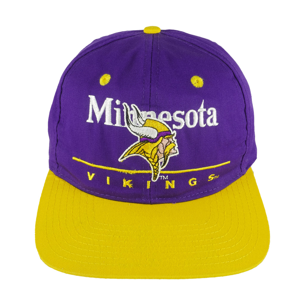 NFL (EAsports) - Minnesota Vikings Snapback Hat 1990s OSFA Vintage Retro Football