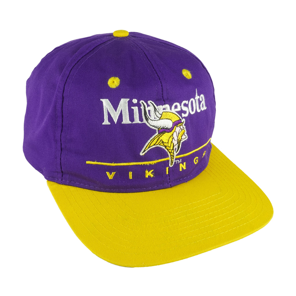 NFL (EAsports) - Minnesota Vikings Snapback Hat 1990s OSFA Vintage Retro Football