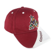 NHL (Twin) - Phoenix Coyotes Embroidered Strap Back Hat 1990s OSFA Vintage Retro Hockey