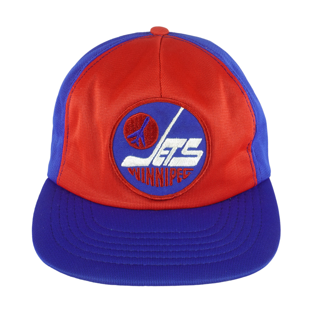NHL (Beco) - Winnipeg Jets Snapback Hat 1990s OSFA Vintage Retro Hockey