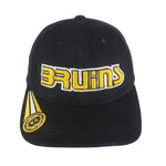 NHL (American Needle) - Boston Bruins 3D Puff Strapback Hat 1990s OSFA Vintage Retro Hockey