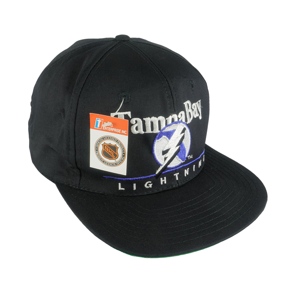 NHL (Twins) - Tampa Bay Lightning Deadstock Snapback Hat 1990s OSFA Vintage Retro Hockey