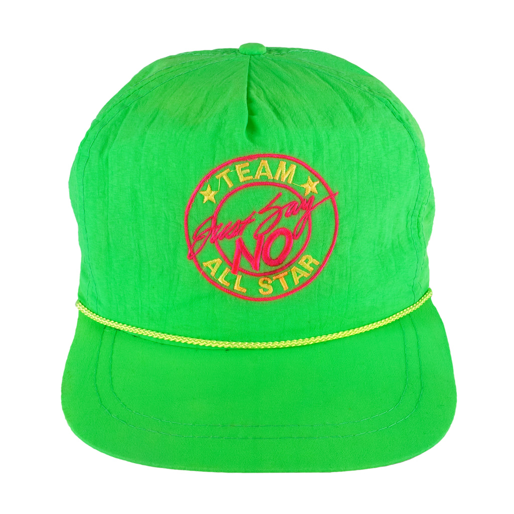 Vintage - Just Say No Team All Star Snapback Hat 1990s OSFA Vintage Retro