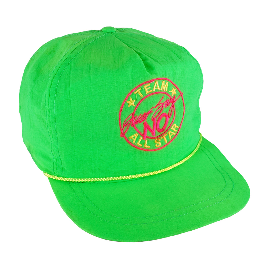 Vintage - Just Say No Team All Star Snapback Hat 1990s OSFA Vintage Retro