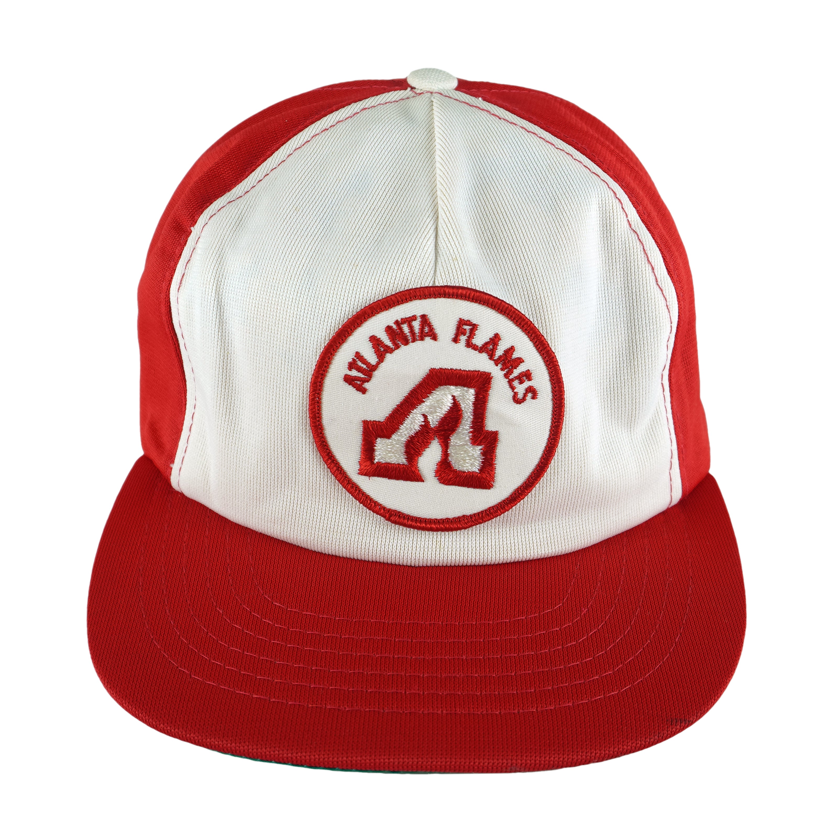 NHL (Beco) - Atlanta Flames Snapback Hat 1980s OSFA Vintage Retro Hockey