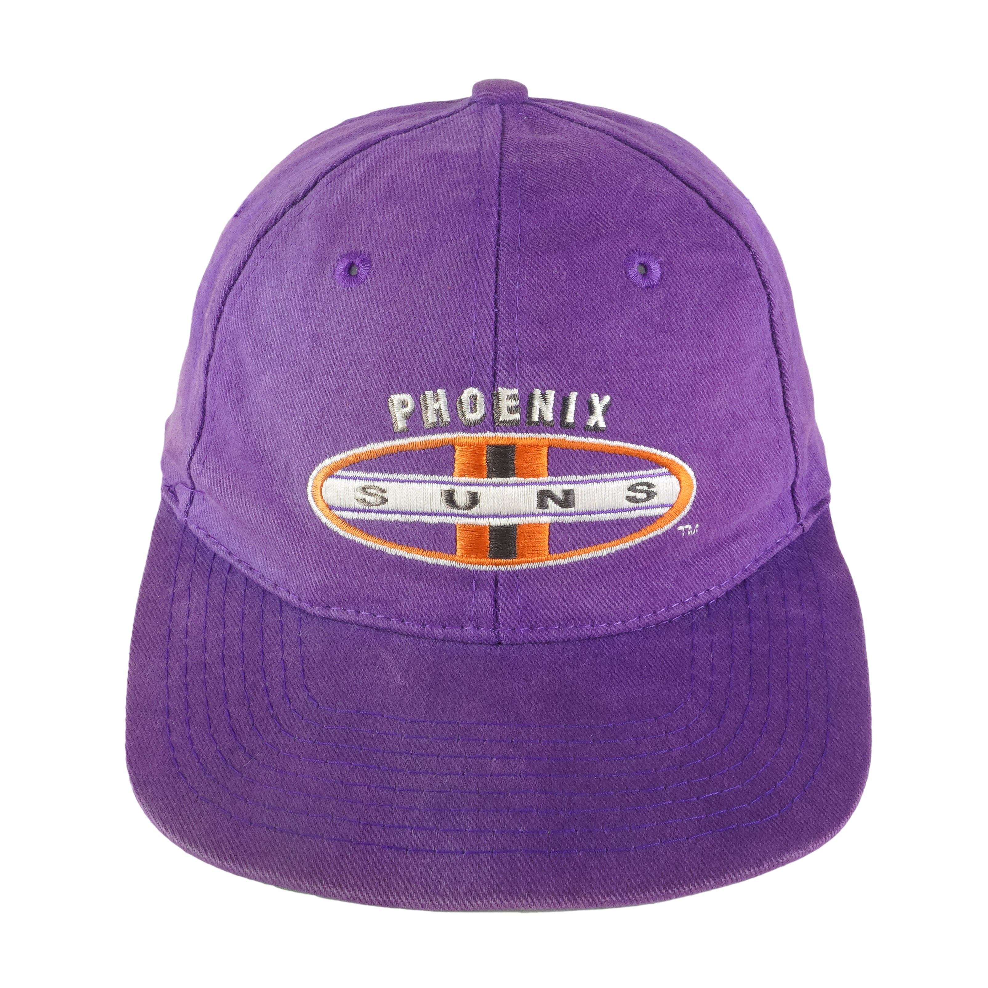 Vintage 90s Phoenix Suns NBA Basketball Hat Purple Embroidered Snapback Cap