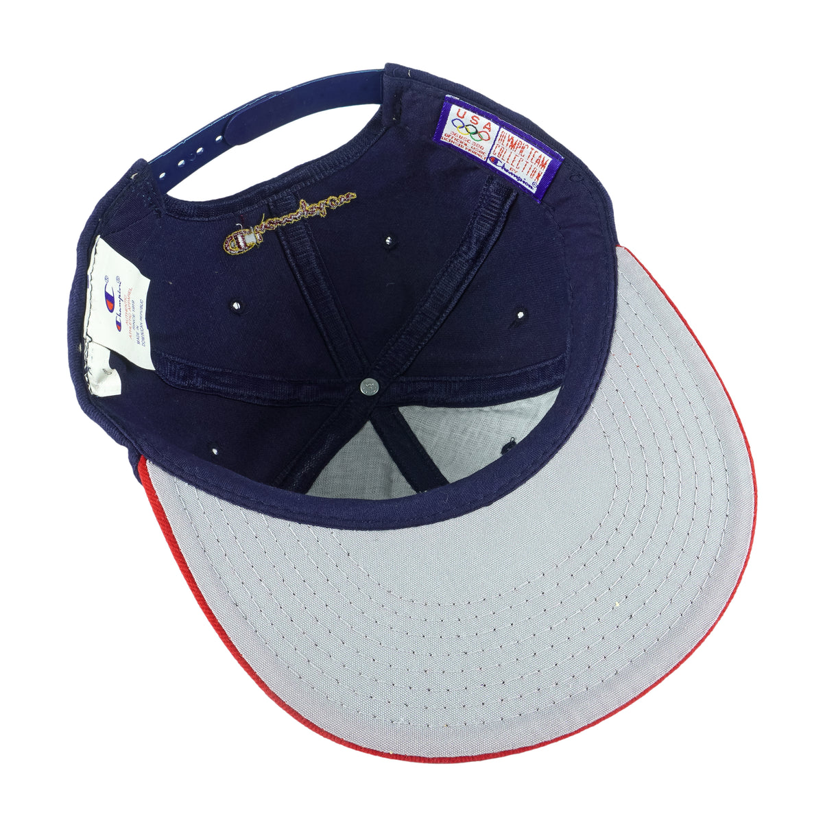 Champion - USA Olympic Team Embroidered Snapback Hat 1996 OSFA Vintage Retro