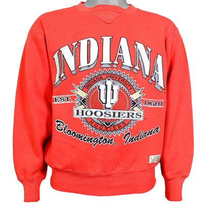NCAA (Logo 7) - Indiana Hoosiers Crew Neck Sweatshirt 1990s Medium