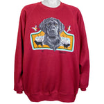 Vintage - Purple Labrador Retriver Sweatshirt 1990s X-Large Vintage Retro