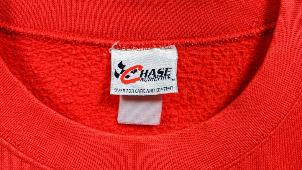 NASCAR - Red Dale Earnhardt Jr. #8 Sweatshirt 1990s Large Vintage Retro Racing