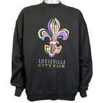 Vintage - Black Louisville City Fair Sweatshirt 1996 Large Vintage Retro