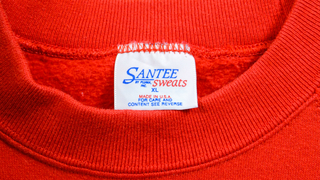 Vintage - Red Semper Fi Forever Crew Neck Sweatshirt 1990s Large Vintage Retro