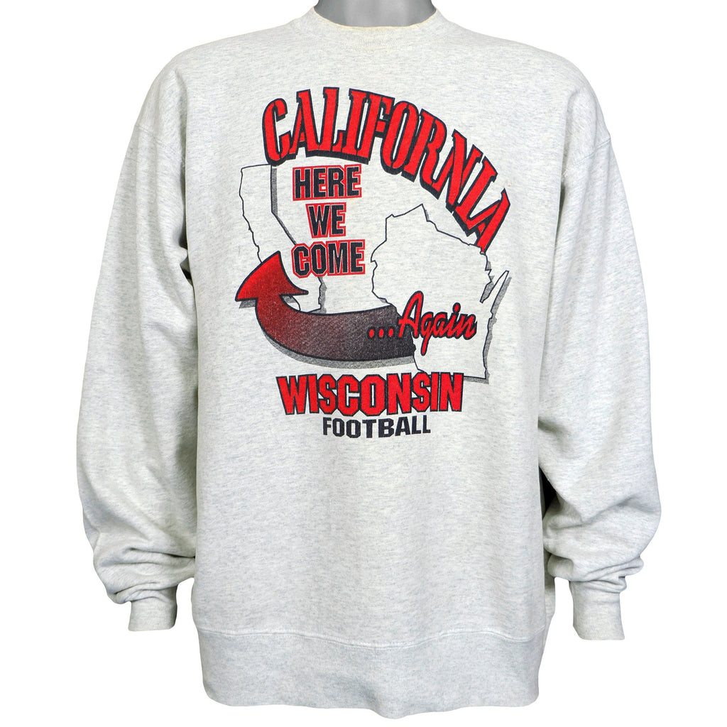 NCAA - Wisconsin Badgers Sweatshirt 1990s X-Large Vintage Retro Football College