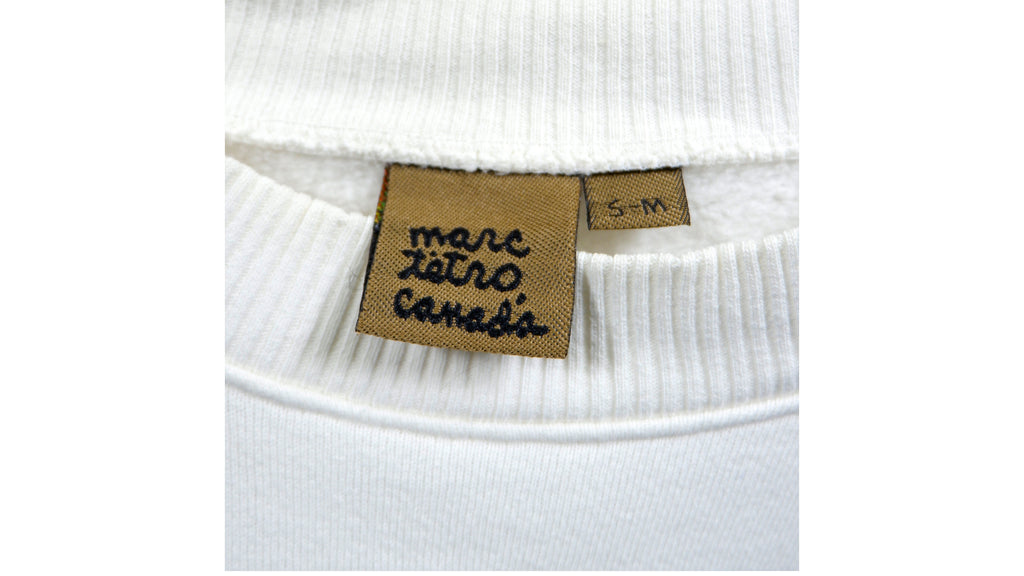 Vintage - White Canada RCMP Sweatshirt Large Vintage Retro