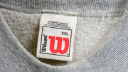 Wilson - Grey Big Spell-Out  Sweatshirt 1990s XX-Large Vintage Retro
