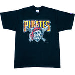 MLB(Pro Player) - Black Pittsburgh Pirates T-Shirt 1997 Large Vintage Retro Baseball 