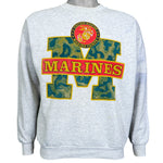 Vintage (Hanes) - United States Marine Corps Crew Neck Sweatshirt 1990s Medium