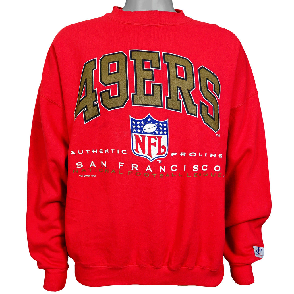 NFL - San Francisco 49ers Big Spell-Out Sweatshirt 1995 X-Large Vintage Retro Football