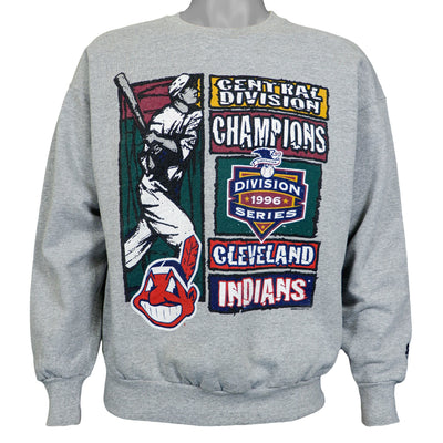 Starter - Cleveland Indians, Central Division Champions Sweatshirt 1996 Large