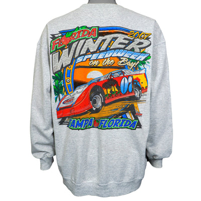 Vintage (Best) - Florida Winter Speedweek On The Bay Crew Neck Sweatshirt 2007 X-Large