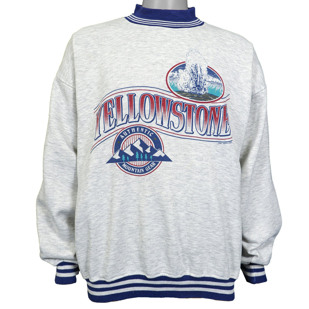 Vintage - Grey Yellow Stone Sweatshirt 1991 X-Large Vintage Retro