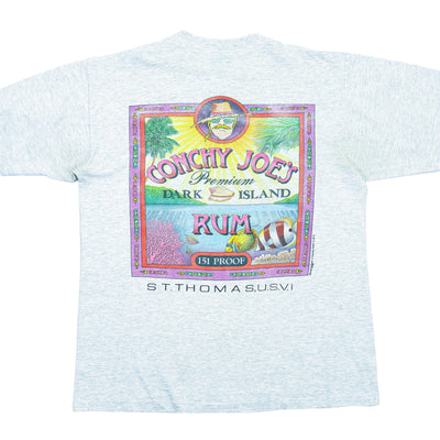Vintage - Grey Conchy Joe Rum T-Shirt 1990s Large