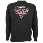 NBA (Logo 7) - Portland Blazers Crew Neck Sweatshirt 1990s Medium Vintage Retro Basketball