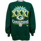 NFL (Pro Player) - Green Bay Packers Champions Sweatshirt 1997 X-Large Vintage Retro Football
