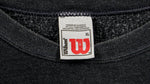 Wilson - Dark Grey Spell-Out Sweatshirt 1990s X-Large Vintage Retro