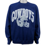 NFL (Tultex) - Dallas Cowboys Spell-Out Sweatshirt 1990s Large Vintage Retro Football