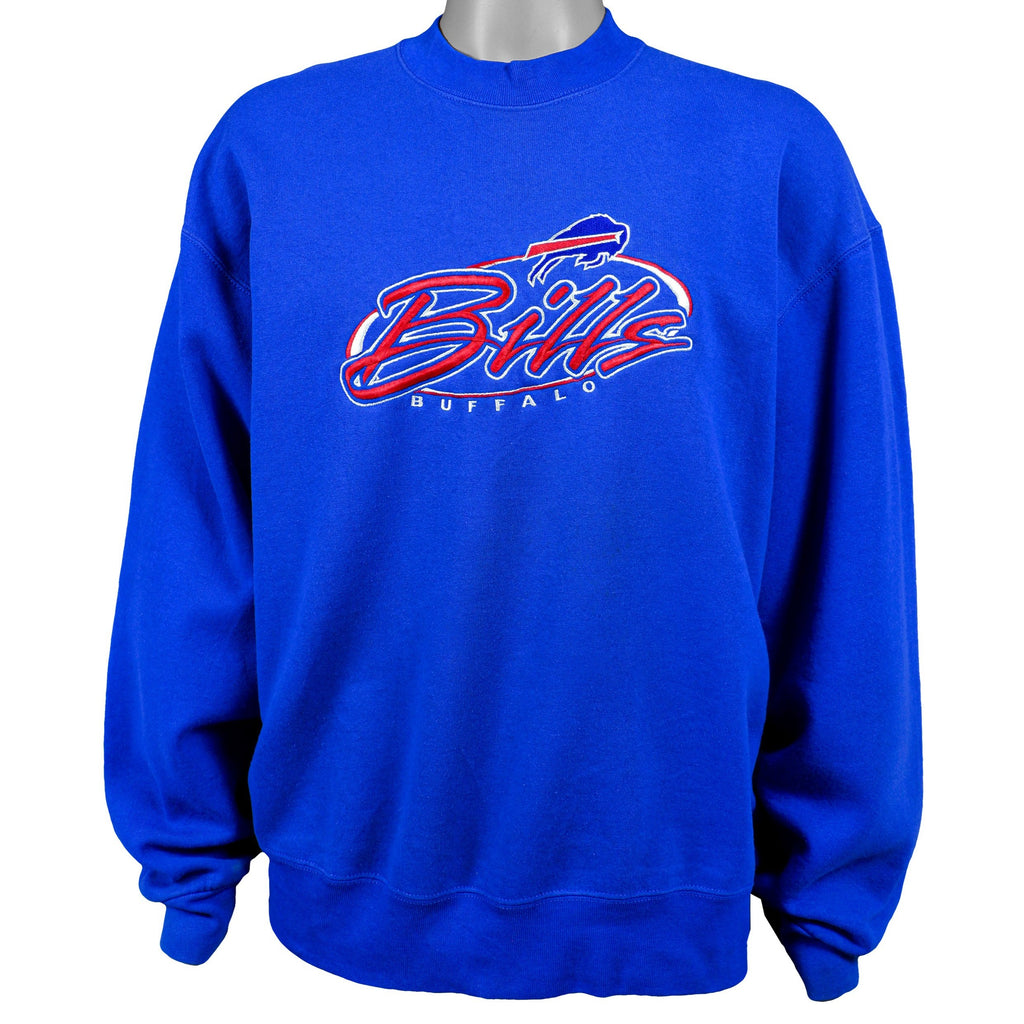 NFL (Pro Player) - Buffalo Bills Spell-Out Sweatshirt 1990s Large Vintage Retro Football
