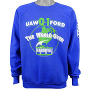 Vintage - UAW Q-1 Ford Truck Sharonville Sweatshirt 1989 Large Vintage Retro