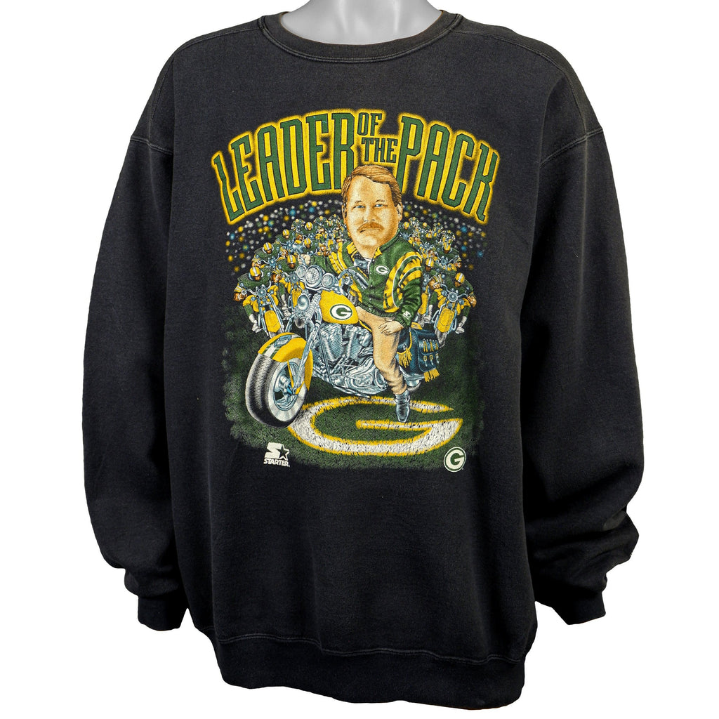 Starter - Packers Leader of the Pack Sweatshirt 1990s X-Large Vintage Retro Football