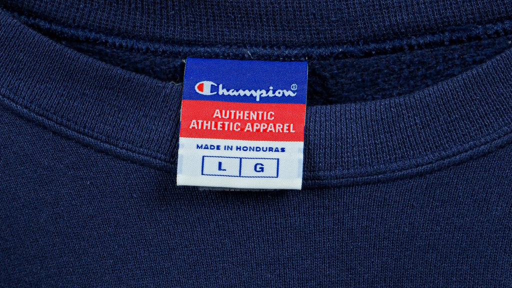 Champion - Blue Classic Sweatshirt 1990s Large Vintage Retro