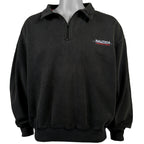Nautica - Black​ 1/4 Zip  Sweatshirt 1990s X-Large Vintage