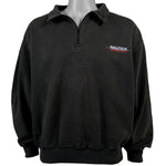 Nautica - Black Nautica Competition 1/4 Zip Sweatshirt 1990s X-Large
