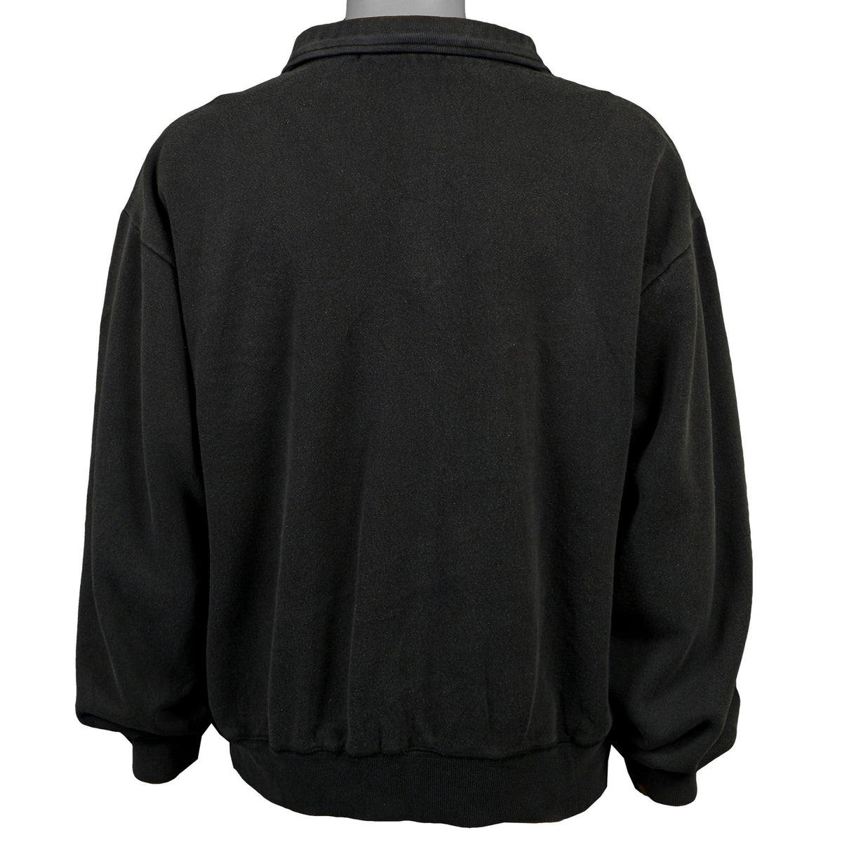 Nautica - Black ​1/4 Zip Sweatshirt 1990s X-Large Vintage