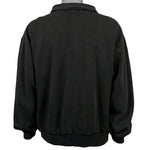 Nautica - Black ​1/4 Zip Sweatshirt 1990s X-Large Vintage