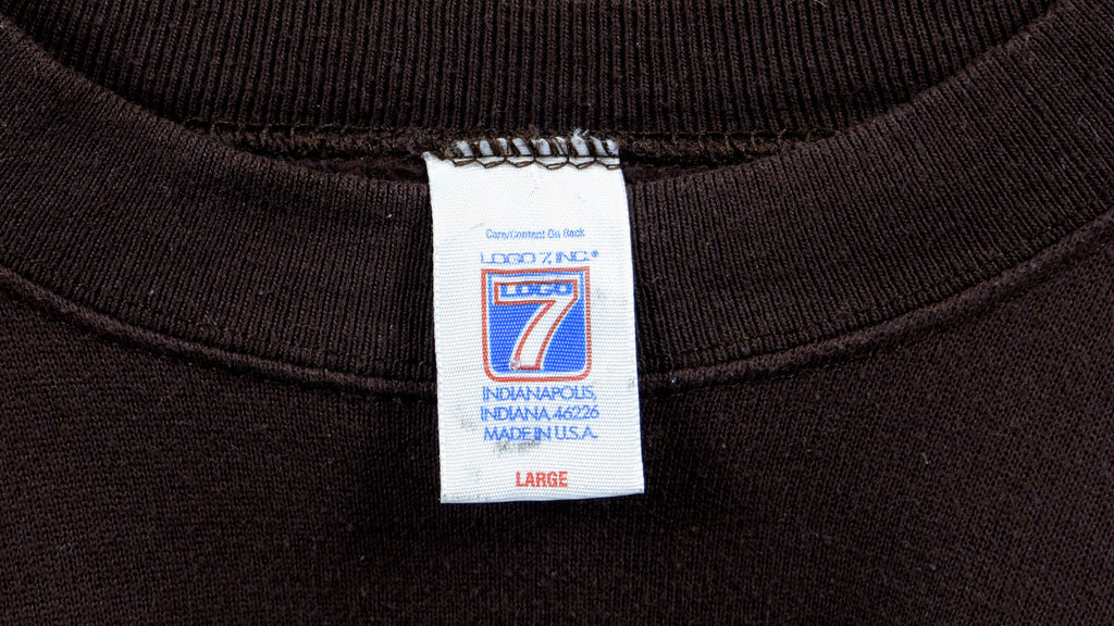 NFL (Logo 7) - Cleveland Browns Spell-Out Sweatshirt 1990s Medium Vintage Retro Football