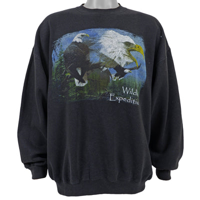 Vintage (Tultex) - Wildlife Expedition - Eagle Crew Neck Sweatshirt 1990s X-Large