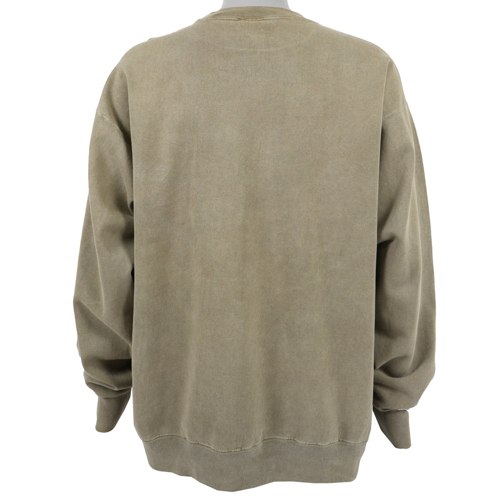 Vintage - Brown Salmon Flies Crew Neck Sweatshirt 1990s X-Large Vintage Retro
