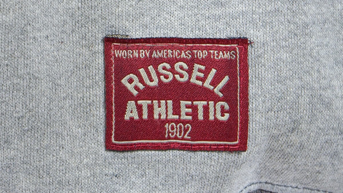 Vintage (Russell Athletic) - Brown Two-Tone Crew Neck Sweatshirt 1990s Large Vintage Retro